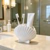 Aesthetic Toothpaste Toothbrush Stand Coastal Style Makeup Brush Holder Home Decor