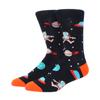 Unisex Malerei Stil Astronaut Mann Socken Baumwolle Harajuku Bunt Vollsocken Damen Weltraum Streetwear 1 Paar Größe 38-46