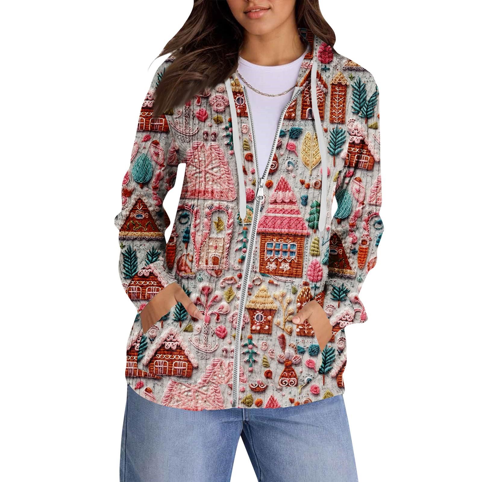 

Толстовки с капюшоном для женщин, модные топы, повседневная осенняя мода, свитшот с длинным рукавом и карманами, легкий пуловер L белый