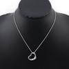 TIFFANY&Co. Open Heart Necklace Elsa Peretti Silver925 Heart 5.7g Women Used
