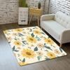 Sunflower Them Pattern Carpet for Living Room Bedroom Decor Home Sofa Coffee Table Area Rug Non Slip Hallway Washable Floor Mat