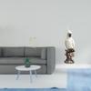 Elegant And Parrot Sculpture Wall Art for Bedroom Restroom Sofa Backdrop Indoor Decorative