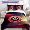 Set Lenzuola Stampato Sheffield United Football 3 Pezzi, Comodo Set Copripiumino per Camera da Letto Amico della Pelle