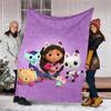 Gabby's Dollhouse Theme Printed Blanket - Perfect for Couch, Bed, Travel & Outdoor Use | Machine Washable, Cozy & Durable.
