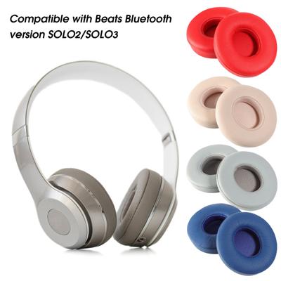 1 Pair Replacement Earpads Sound Insulation Soft Elastic Breathable Protective Ear Cushion Solid Bluetooth-compatible Headphone Sponge Ear Pads