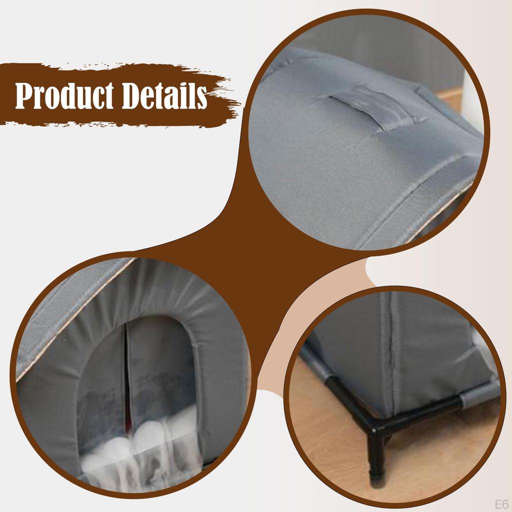 Cat Cave Bed Versatile Elevated Stand Weatherproof Pet Condo Kitten Shelter for Outdoor Backyards