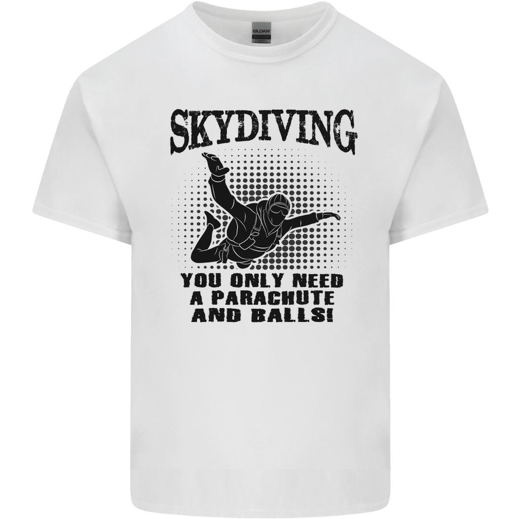 Skydiving Parachute Balls Skydiver Funny Unisexs Light Cotton TShirt