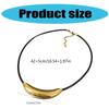 Titaniums Steel Necklace Comfortable Leather Strap Necklace Daily Wear Necklace Great for Casual and Formal Event