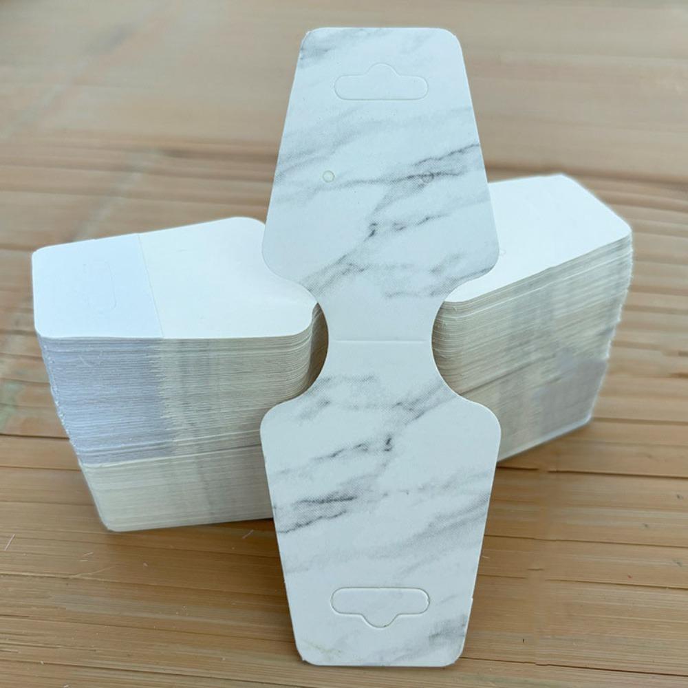 100pcs Foldable Jewelry Display Card Kraft Paper Jewelry Packaging Card  Jewelry Sale