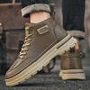 Men Shoes American Vintage Men's Tooling Boots Luxury Warm Wear-resistant Platform Casual Sneakers Non-slip Walking Ankle Boots