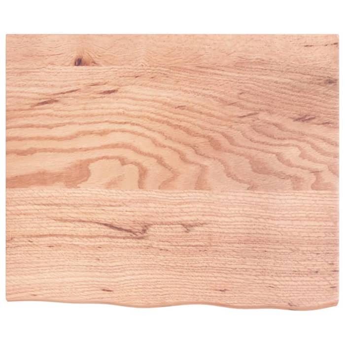 VidaXL Table Top Light Brown 60x50x2 Cm Treated Oak Wood 3156347