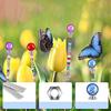 DIY Mini Garden Beaded Stakes Kit Wands Decor 8 Mini Garden Stakes,featuring 8 Threaded Rods,8 Hex Nuts,8 Vibrant Stopper Tops