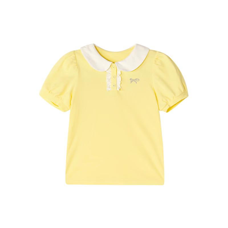 Girls' Fashionable Doll Collar T-Shirt