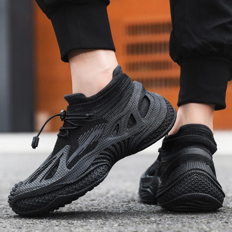 Summer New Men's Shoes Mesh Breathable Men's Trendy Casual Shoes Ultra-light Shock Absorption Running Sports Shoes Men's