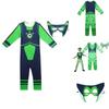Costum Wild Kratts Puterea Creaturii Pentru Copii Cu Salopetă Verde Marin și Mască