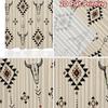 2D FLAT PRINTING 2pcs Curtains (Without Rod) Geometric Bull Skulls Pattern Chic Curtains Versatile Fabric Curtains Versatile All