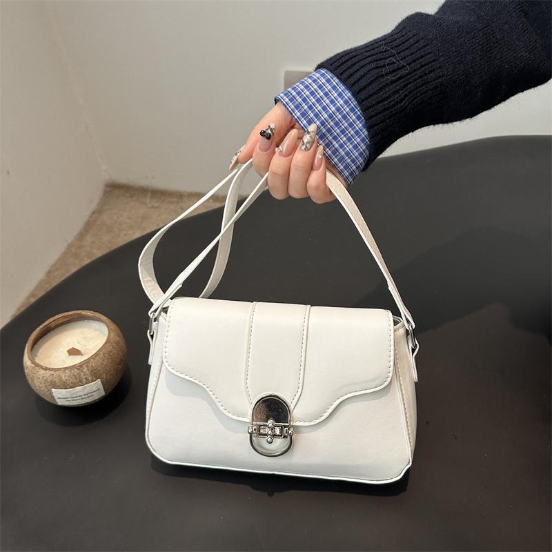 Retro Niche Design Shoulder Messenger Bag 2025 Spring New Versatile Ins High-end Commuter Small Square Bag Women