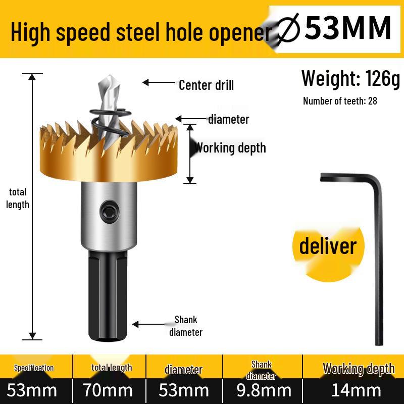 Hochgeschwindigkeits-Lochsäge aus Edelstahl & Metall-Aufbohrbohrer