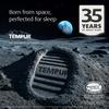 Tempur Travel Pillow with Dedicated Height (Portable Pillow) Pouch, Gray, 3-Year Manufacturer's Warranty, 10-7cm