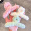 New Large Shark Clip for Cute Girl Simple Plush Hair Clip Fashion Square Heart Hair Clip Hair Accessories