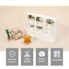 ABUL Maßstab 1/12 Miniatur Mini Haus Vitrine Haus Mini Möbel Glas Bücherregal Rot Langlebig Einfach zu Bedienen