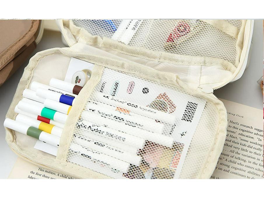 Student's Ins-Style Large Capacity Nine-Layer Pencil Case, Perfect for School Season