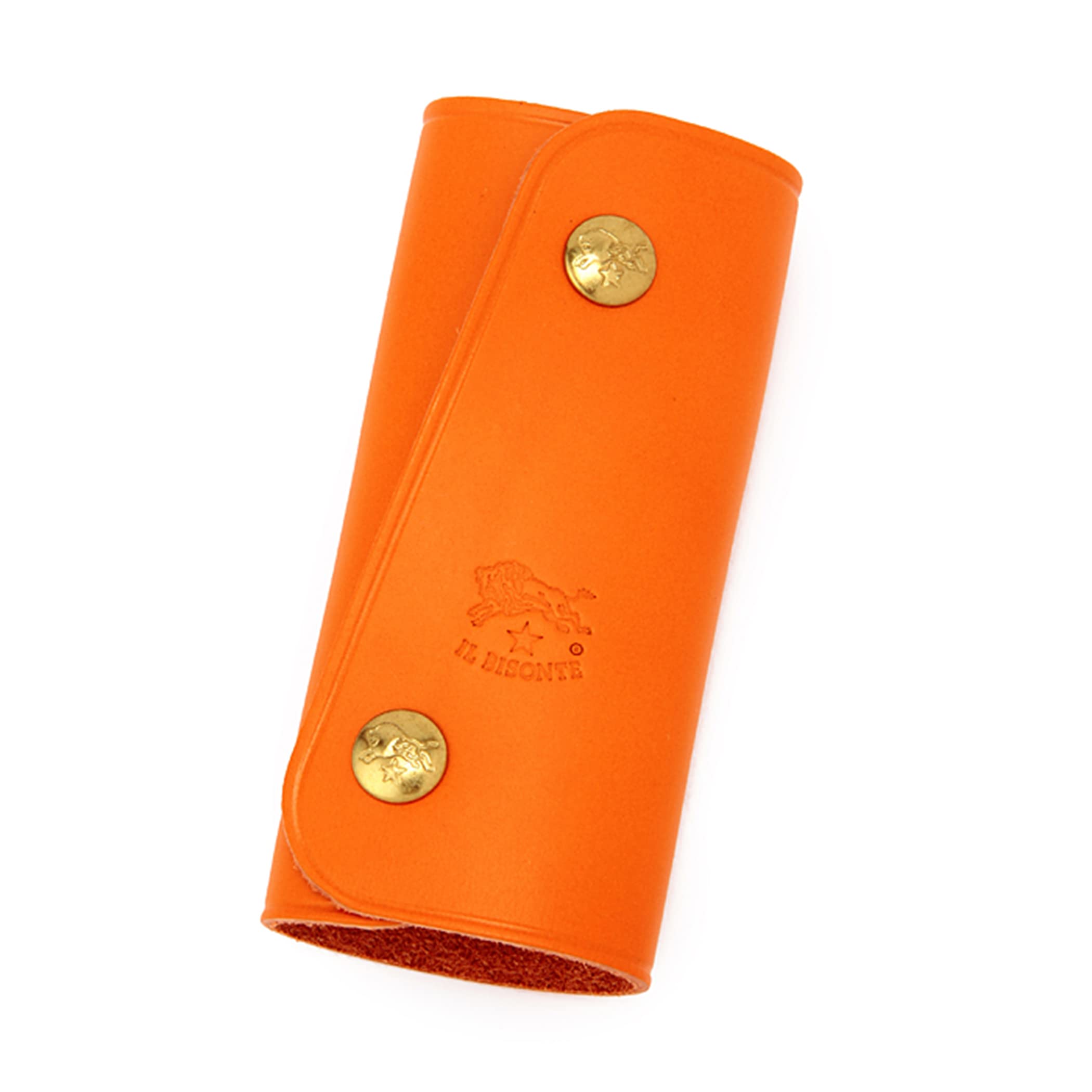 

Key Case Leather Genuine Leather Cowhide Unisex 11cm Orange [IL BISONTE] Women s Men s Size помаранчевий