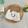 Cartoon Milk Biscuit Hand Towel - Thick, Absorbent, Coral Velvet Hanging Design