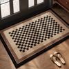 Vintage Door Mat: High-End, Non-Slip, Easy Clean, Cuttable, Dirt-Resistant, Wash-Free for Home Use