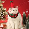 Warm Christmas Pet Scarf For Dogs And Cats Comfortable Warm Winter Neck Wrap With Holiday Design Reversible Pet Scarf