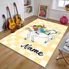Custom Pippi Longstocking Mat Personalized Name, Polyester Washable Indoor Entryway Rug, Gift for Christmas, Easter, Thanksgiving Day