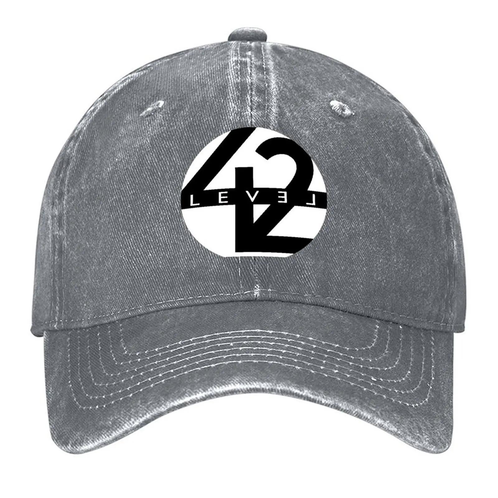 

level 42 logo Baseball Cap men s big size hat New In Hat Vintage Hat Baseball Cap Caps For Women Men s пісочний