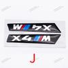 2Pcs Premium Fender Side Badge Emblem for BMW M Power X1 X2 X3 X4 X5 X6 Glossy Black Sticker Logo 6.8cm 8.4cm Car Styling Decor