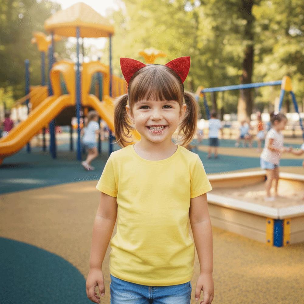 Universal Halloween Cat Ear Headband Shinny Cosplay Cat Ear Headpiece Cute Cat Ear Hair Hoop Kid