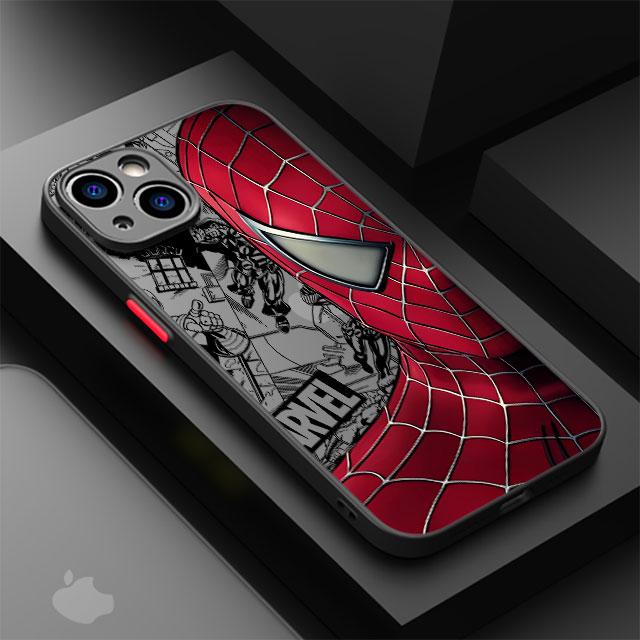 

Чехол для телефона Marvel Spider-Man Venom для iPhone 11 12 Mini 13 14 16 15 Pro 15 16 Pro Max Матовый Жесткий Чехол for iPhone 15