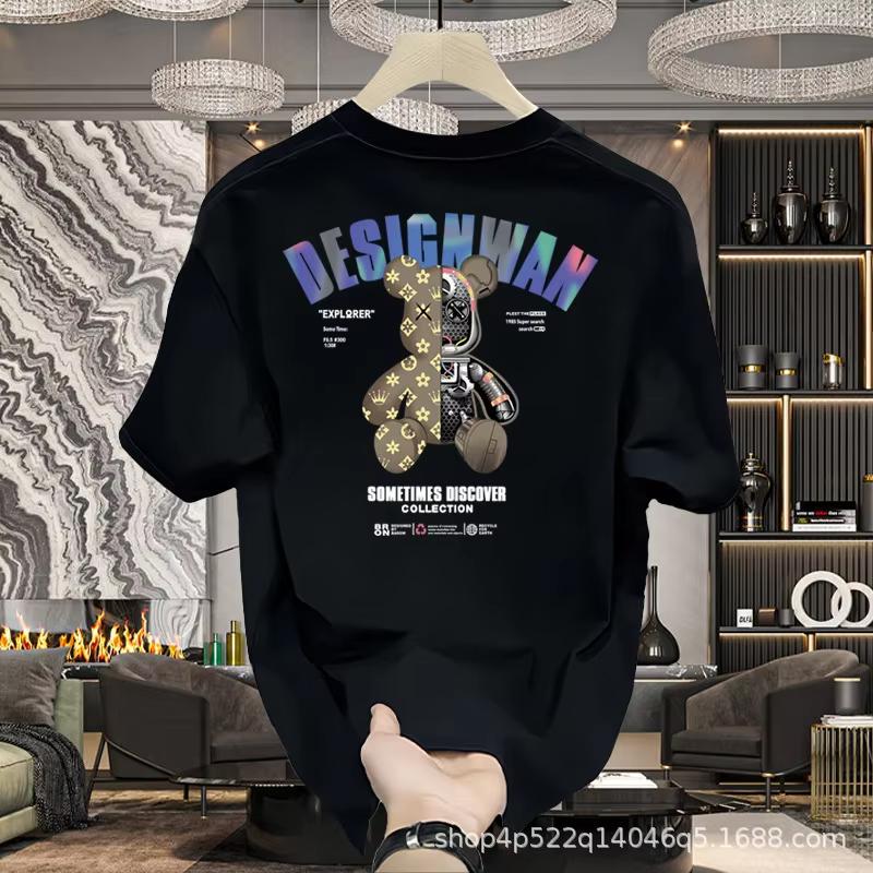 2025 Summer New Hot-Selling Parent-Child Clothing Trendy T-Shirts Children's Cotton Tops Luxury Men's and Women's Tee