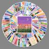 100 Waterproof Landscape Oil Painting Stickers for DIY, Journals, Skateboards, Cards, and Suitcases