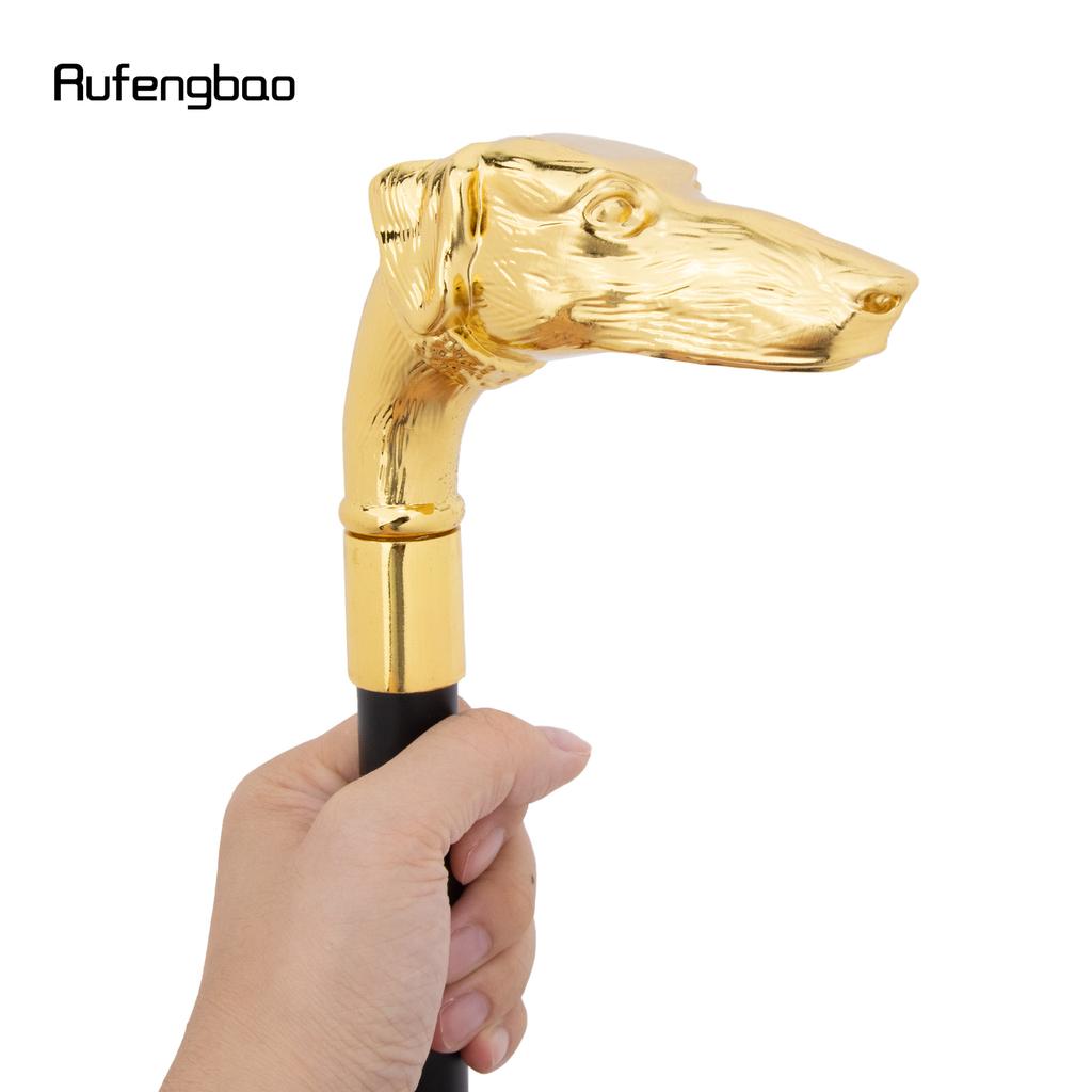 Cane Golden Dachshund Testa di Dachshund Bastone da Passeggio Moda Decorativo Bastone da Passeggio Manico Cosplay Elegante Bastone Pastorale 93cm