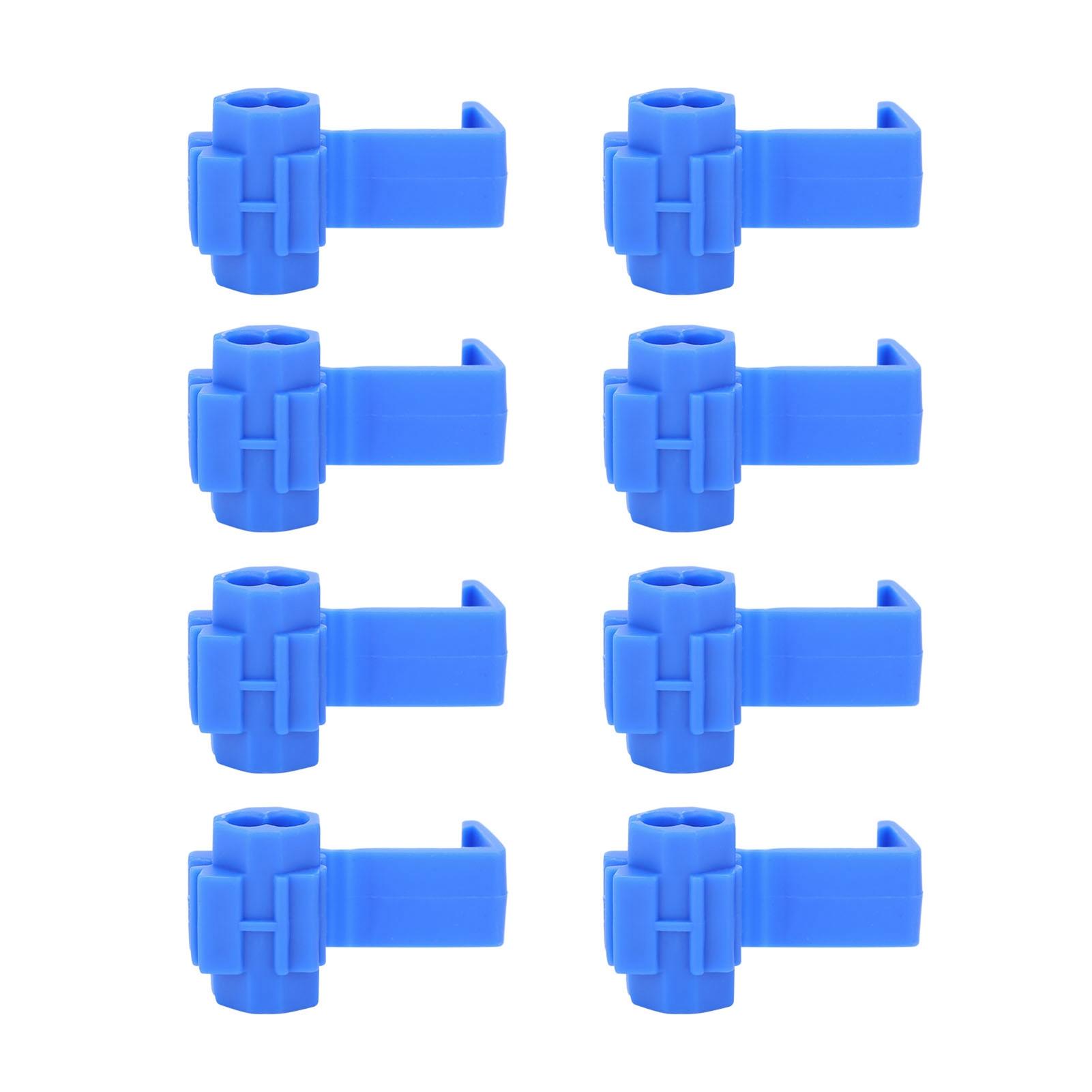 

210Pcs Lock Wire Connectors Quick Splice Electrical Cable Snap Crimp Terminal BlocksBlue синій