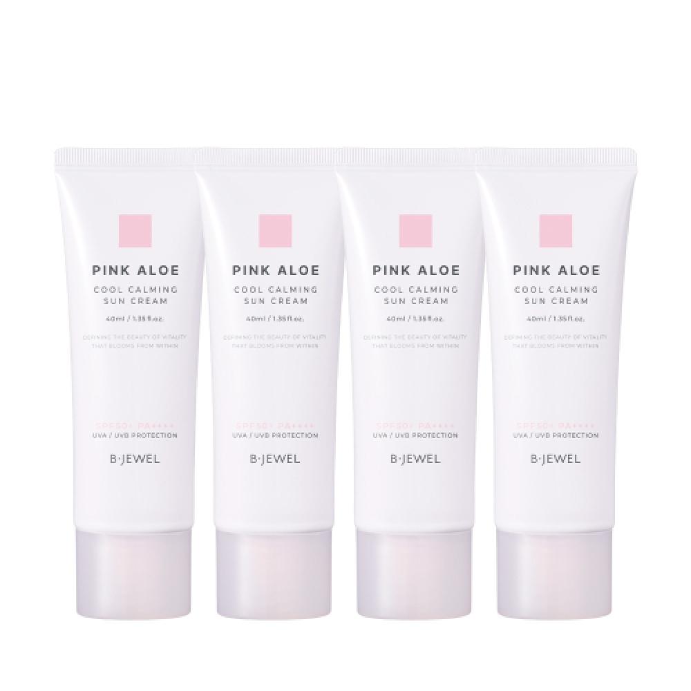 

Bjewel Pink Aloe Cool Calming Sun Cream 40ml Set Of 4 FREE