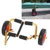 Canoe Carrier Dolly With 10in Solid Tires Adjustable Foldable Aluminum Universal Fit for Kayaking Sm