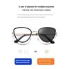2 in 1  Photochromic Eyeglasses Cat Eye Anti Radiation Eyewear for Women Men