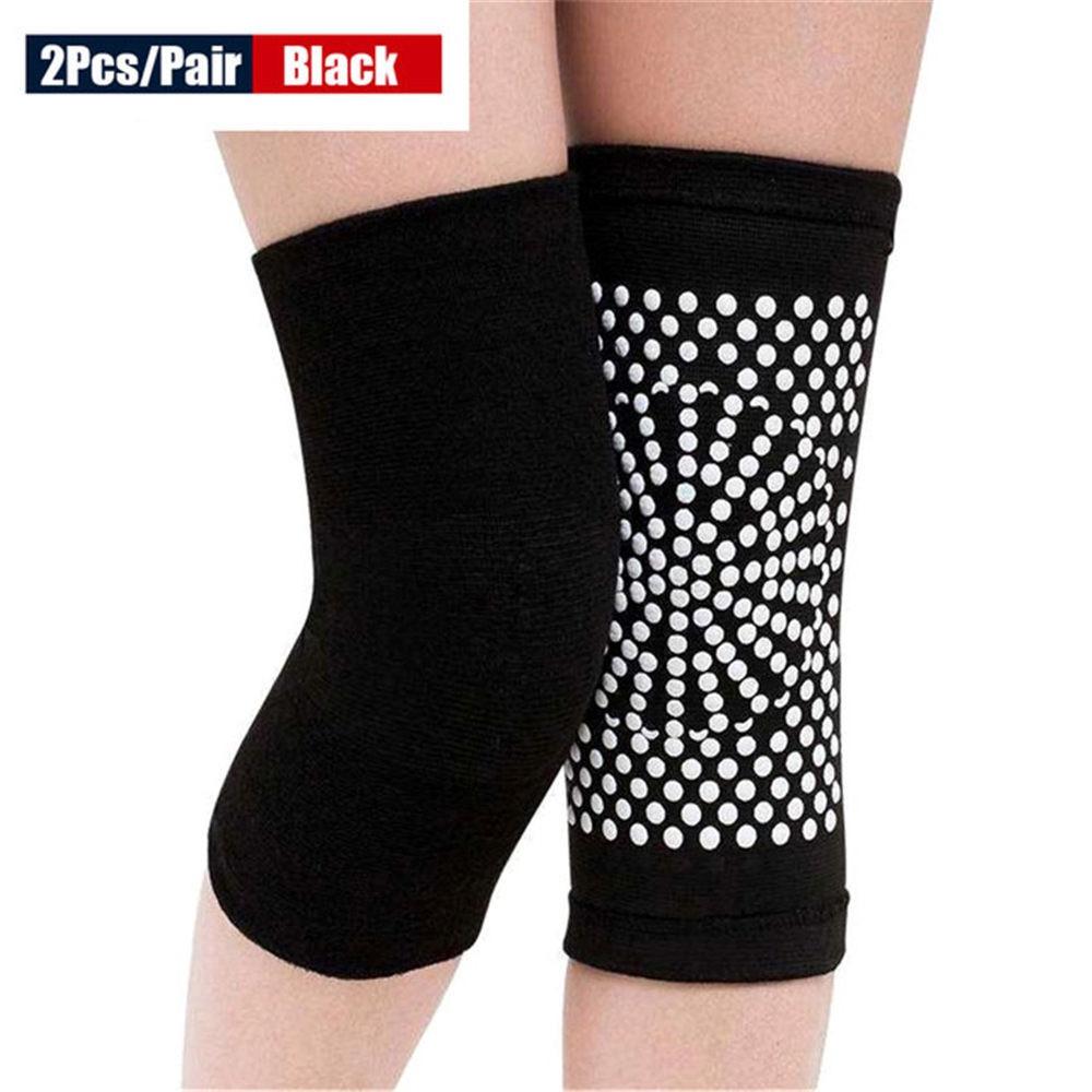 1Pair Self Heating Support Knee Pad Knee Brace Warm for Arthritis Joint Pain Relief Injury Recovery Belt Knee Massager Leg Warmer