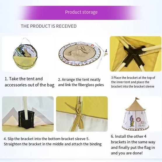 Children's Indoor Tent Indian Yurt Baby Toy Kindergarten Game House