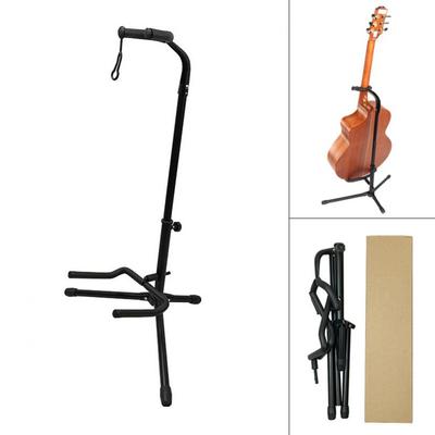 Aluminum Alloy Floor Guitar Stand Foldable with Stable Tripod Holder for Acoustic Electric Guitar Bass