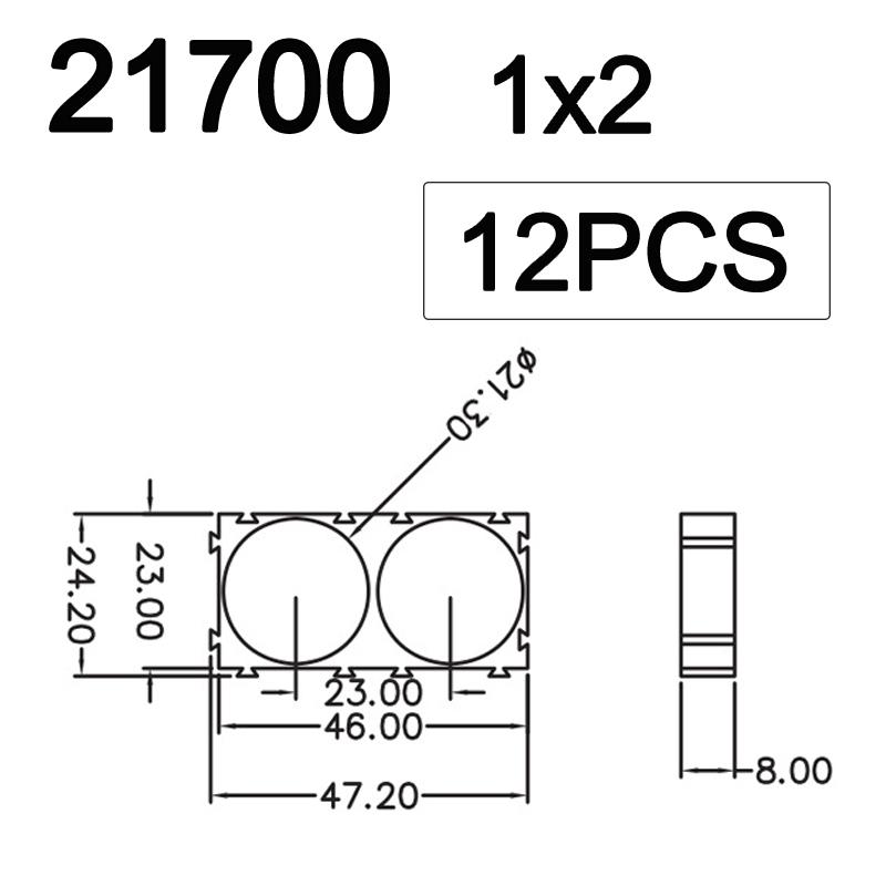 14500 21700 32650 33140 Battery Holder Bracket Cell Safety Anti Vibration Plastic Brackets For 14500 21700 32650 33140 Batteries