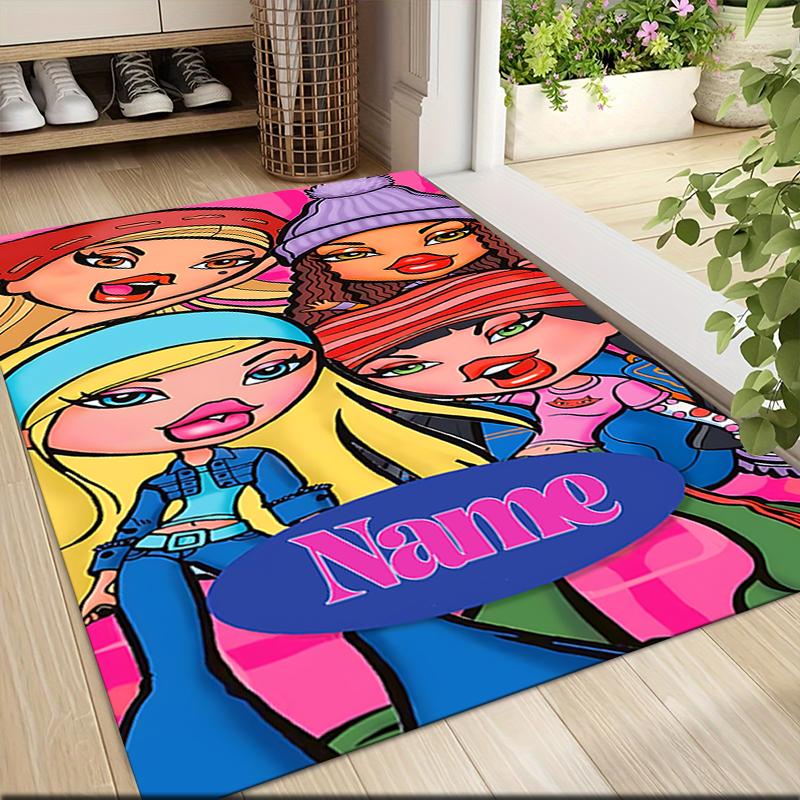 Custom Name Starlit Fashion Journey Carpet Rug Customizable Soft Washable Anti-Slip Home Living Room Sofa Mats Personalized Rug. 0909120