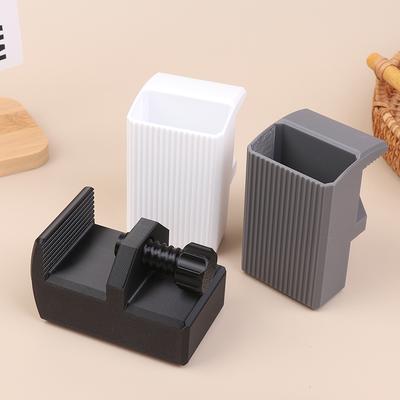 .Wide Clamping No Screws Office Home Storage For Workplace Teaching Office Organization Clip On Desk Edge Pen Holder Organizer