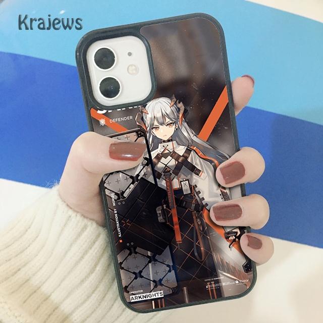 Krajews Amiya Ansel Arknights Soft Phone Case Cover For iPhone 14 5 SE 6s 7 8 plus X XR XS 11 12 13 pro max Samsung S21 S22ultra