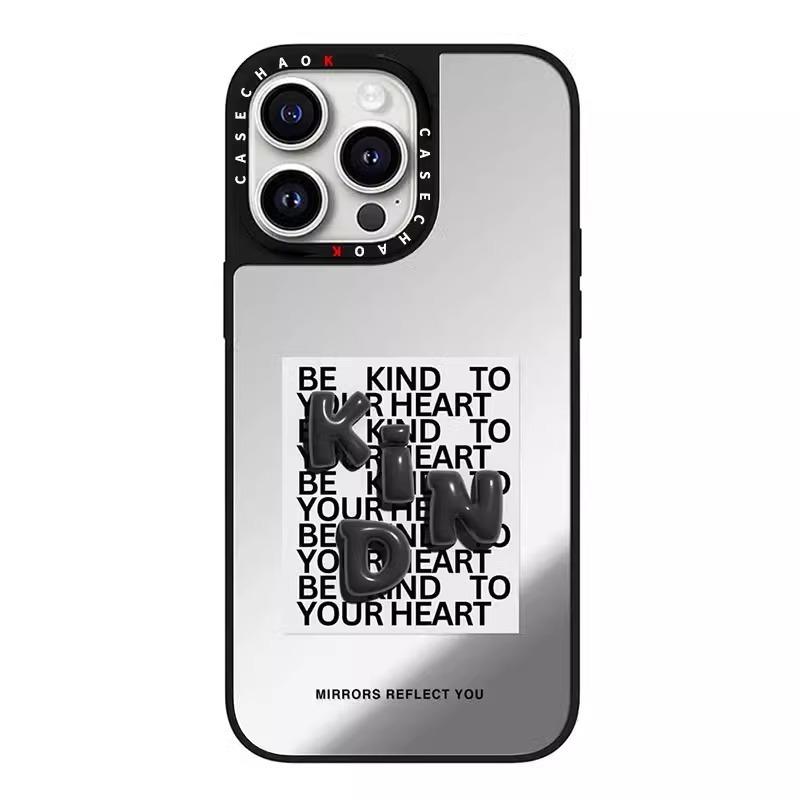 Black Love 16Pro für IPhone15ProMax für Apple 14Pro Einfache Handyhülle 13 Sturzsicher Trendmarke